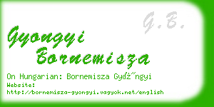 gyongyi bornemisza business card